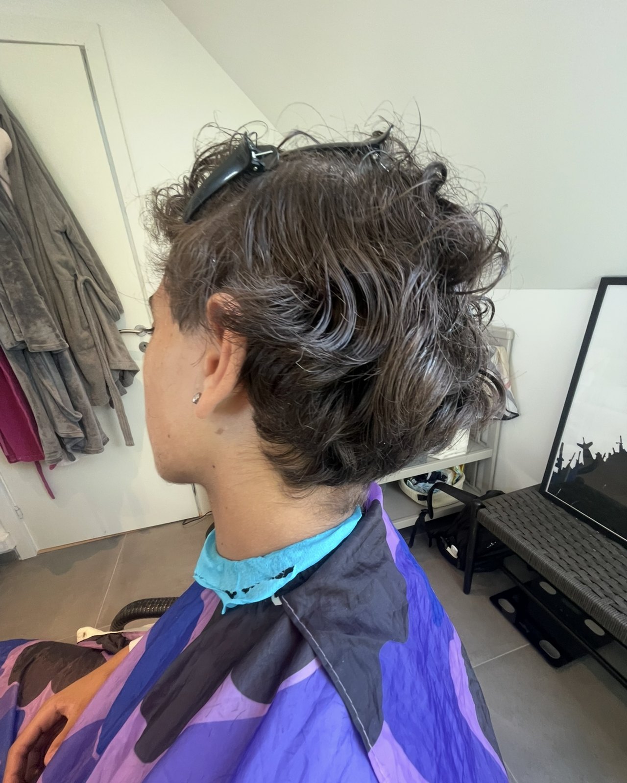 Efter klipning — low taper